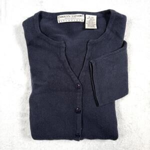 Carolyn Taylor Cardigan Women’s XL Navy Soft Knit Super Soft Feel Classic